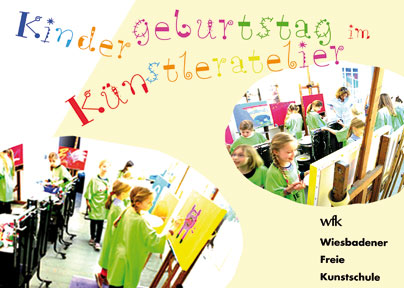 Kindergeburtstag im Kuenstleratelier